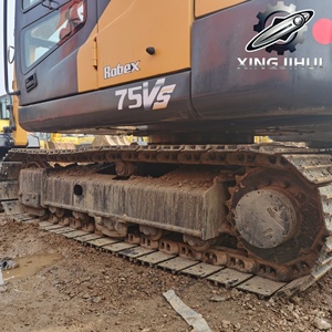 Hyundai 75VS 7,5 tonnes Excavatrice d'occasion Marque coréenne d'origine Mini pelle sur chenilles de petite taille en provenance de Corée Moteur Yanmar d'occasion - Product Image 4