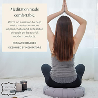2024 oreiller de traversin de yoga doux imprimé personnalisé coussins de méditation naturels de haute qualité traversins de yoga de qualité supérieure