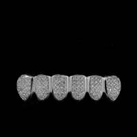 Grillz dentaire de luxe pour hommes, style Hip Hop, plaqué or 10K, Moissanite taille princesse, bijoux Ice Craft étincelants, qualité supérieure, très prisé