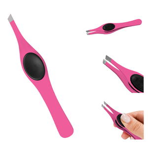 Pinzas de Cejas de Acero Inoxidable Ecológicas de Alta Calidad con Punta Puntiaguda y Etiqueta Personalizada, Herramientas de Depilación, Precio al por Mayor - Product Image 4