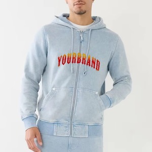 Sweat à capuche d'hiver pour homme, fermeture éclair double tête, fermeture éclair personnalisée, veste 100% coton de qualité supérieure avec impression numérique - Product Image 1
