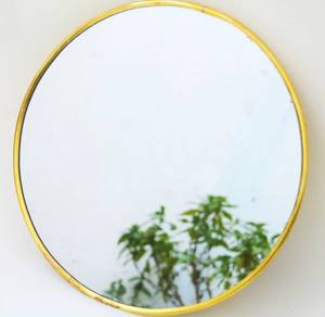 Miroir en laiton fait main - Miroir rond - Product Image 4