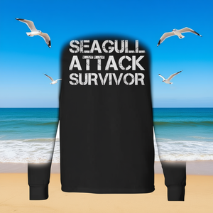 T-Shirt a Maniche Lunghe Tema Attacco di Gabbiani per Scopi Promozionali - Product Image 3