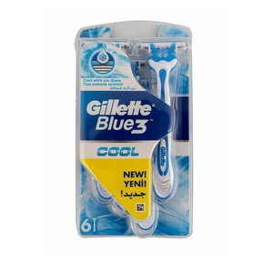 GILLETTE Azul 3 maquinillas de afeitar desechables Cool 6 piezas - Product Image 6