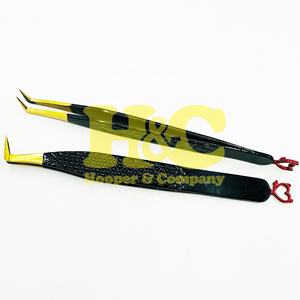 แหนบต่อขนตา New Hooper Company รุ่น HAC-ET-2581 ทำจากสแตนเลส ปลายแหลมรูปหัวใจ ประดับเพชร ปลายแหลมคม 90 องศา - Product Image 2