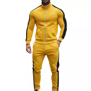 Survêtement athlétique haute Performance haut à glissière et bas de jogging tenue de survêtement 2 pièces pour hommes - Product Image 1