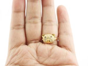 Anillo de oso de peluche de Plata de Ley 925: regalo de joyería de promesa hecho a mano - Product Image 5