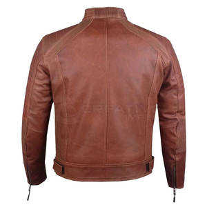 Veste d'équitation de moto de qualité supérieure en cuir véritable d'hiver, protection de vestes de moto pour une conduite sûre et confortable - Product Image 3