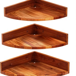 Decorative <b>Wooden</b> Wall Shelves Storage Rack for Holding Flower Pots Beautiful Wall Art-Buy Now! - Product Image 4