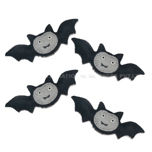 Fall And Halloween Party Decor Handmade Felted Wool Bat <b>Animal</b> Black Color Gothic Gift Ideas Wool Bat <b>Felt</b> Bat Decorations Soft - Product Image 1