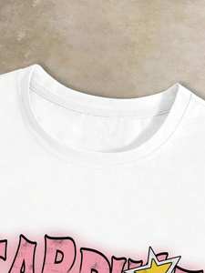 ชุดเสื้อผ้าแนวสตรีทโพลีเอสเตอร์สำหรับผู้ชายชุดวิ่งสองชิ้นลายการ์ตูนกราฟิก Y2K และแผงความคมชัดคู่โลโก้ที่กำหนดเองเครื่องแต่งกายในเมือง - Product Image 6