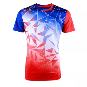 T-shirts personnalisés par sublimation pour hommes et femmes, impression intégrale, 100% coton, respirant, durable, tissu à séchage rapide, support OEM pour les commandes en gros - Product Image 3