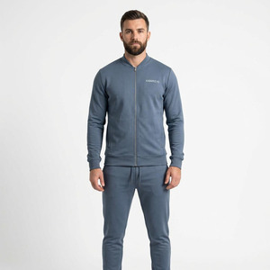 Hawk Eye Sports <b>Men's</b> Slim Fit Polyester/Cotton Fleece 300g Winter <b>Pullover</b> Hoodie Full-Length Tracksuit Set Breathable - Product Image 3