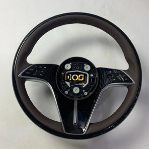 Volant en fibre de carbone pour <span class=keywords><strong>Mercedes</strong></span> Benz <span class=keywords><strong>S223</strong></span> C206 232 E213 W221 W212 W464 C250 Gle 43 Amg, classe V, OLED RPM, cuir de voiture - Product Image 4