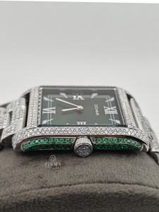 นาฬิกาเพชรทรงกลมตัดเพชรที่ได้รับการรับรองจาก VVS สำหรับชายและหญิงสร้างขึ้นโดยได้รับการรับรองจากระดับแนวหน้าของแฟชั่นฮิปฮอป - Product Image 2