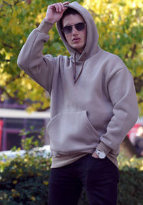 Sudaderas con Capucha para Hombre, 100% Algodón, Gruesas, de Felpa, Estampadas, con Patrón Sólido, Tejidas, Personalizadas, Antiarrugas - Product Image 3