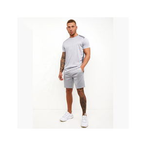Ensemble court décontracté d'été 100 % coton tricoté pour homme, séchage rapide, conception de logo personnalisé, créez votre propre style, bon prix, marque privée, vente en gros - Product Image 3