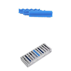Cassette de stérilisation dentaire pour instruments stériles, plateau en acier inoxydable détachable pour autoclave, boîte de rangement pour 4 pièces - Product Image 2