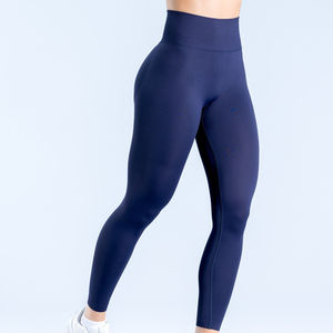 Leggings longs pour femmes, en spandex, taille élastique, sans couture, évacuant l'humidité, séchage rapide, respirants, haute extensibilité, fitness, yoga - Product Image 6