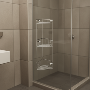 Three-Tier Stainless Steel Wire Corner Shower <b>Soap</b> <b>Holder</b> Bath & Toilet Supply Product - Product Image 3