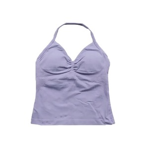 เสื้อชั้นในไร้รอยต่อสำหรับผู้หญิงเสื้อแขนกุดมีสายรัดรับแรงกระแทกพร้อมโลโก้ - Product Image 3