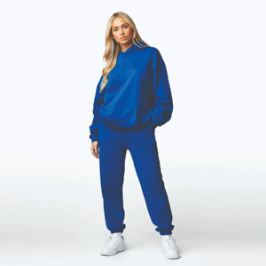 Ropa de mujer con logotipo personalizado de alta calidad, conjunto grueso de dos piezas, trajes para correr, conjunto de chándal con capucha para exteriores de otoño para mujer, venta al por mayor - Product Image 2