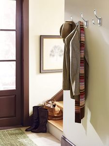 Champagne Bronze Alder Double Prong Decorative Wall <b>Hook</b> for Coats Hats Entryway Office or <b>Bathroom</b> Closet Organization - Product Image 3