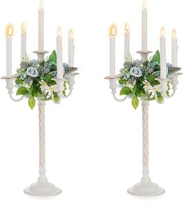 Nouvelle conception candélabre en métal décoratif décoration de Table de mariage passerelle Style de luxe candélabre en métal à la main - Product Image 2