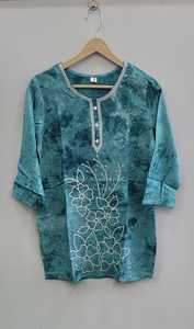 เสื้อกล้ามปักลายเรขาคณิตของผู้หญิง, เสื้อกล้ามปักลายลำลองยาวสั้นสำหรับฤดูใบไม้ผลิและฤดูใบไม้ร่วง - Product Image 3