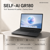 Ordinateur portable professionnel AI Selfais GR180 15,6 pouces avec IA hors ligne intégrée, 12 outils IA en 1 + 52 articles de connaissance, Intel Core i7-13650H