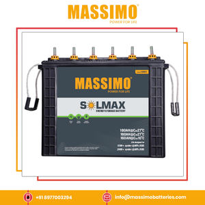 Batterie de stockage d'énergie au plomb MASSIMO 160AH 12V de qualité supérieure pour l'électronique grand public fournisseur mondial pour le vrac - Product Image 2