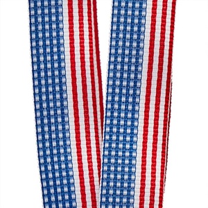 Cinta de poliéster grosgrain con estampado floral y bandera americana sólida para envolver regalos en cumpleaños y Navidad - Product Image 2