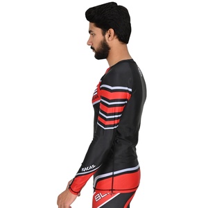 เสื้อกีฬารัดรูปแขนยาวสำหรับผู้ชายเสื้อรัชการ์ดแบบกำหนดเอง odm/oem mma/bjj ชุดออกกำลังกายทางการแบบถักดิจิตอลเป็นมิตรกับสิ่งแวดล้อม - Product Image 5