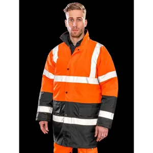 Giacca di Sicurezza Bicolore Personalizzabile con Adesivi Riflettenti e Luci per Autostrada, per Articoli Promozionali - Product Image 4