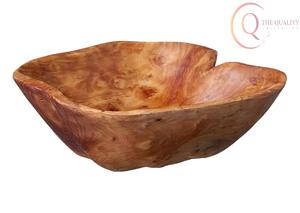 Large Handmade Customized Wooden Serving Bowl with Irregular Design for <b>Sweets</b> Dates <b>Parties</b> During Ramadan Season - Product Image 2