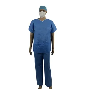 Conjuntos de Uniformes Médicos de Mezclilla Unisex, Nueva Moda, Transpirables, Cómodos, con Logotipo Personalizado, Color Personalizado, Detección de Agujas, Hospital - Product Image 6