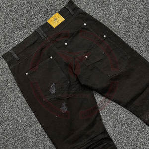 Jeans de Mezclilla para Hombre, Estilo Vintage, Lavado Desgastado, Rectos y Acampanados, Transpirables, de Algodón, para Invierno, Personalizados por el Fabricante - Product Image 5