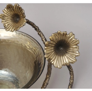 Bol de service à chocolat poli au design unique et écologique, fait main, de qualité supérieure, pour la décoration de table centrale, idéal pour les restaurants et les fêtes - Product Image 3