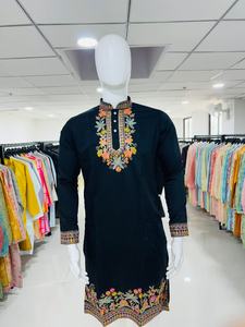 Festival Wear Rayón Seda Con Bordado Y Lentejuelas Bordado Kurta Pijama Mayorista Fabricante Y Proveedor De Surat - Product Image 2