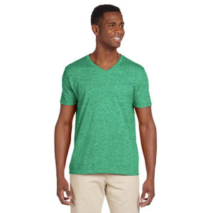 บุรุษกล้ามเนื้อบางคอวีเสื้อยืดยาวออกกําลังกายเสื้อยืดกีฬา - Product Image 1