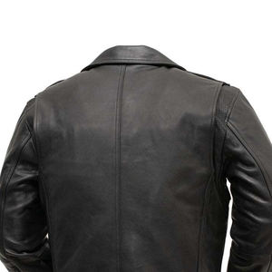 Veste en cuir en peau de mouton pour hommes de produit très demandé en couleur unie veste en cuir pour hommes de longueur régulière confortable et douce - Product Image 4