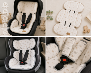Housses de siège auto pour bébé en mousseline de coton 100% douce, universelles, respirantes, coussinets de poussette, fournisseur direct, fabriqué en Turquie - Product Image 5
