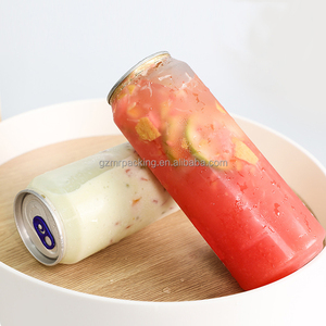 Chất lượng cao rõ ràng chai nhựa dễ dàng mở kết thúc bịt kín có thể cho uống nước giải khát nước trái cây trà sữa gói lạnh uống chai - Product Image 2