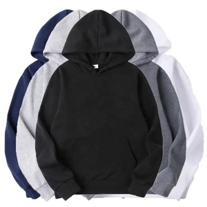 Sudadera con Capucha para Hombre de Alta Calidad, Ligera, de Algodón/Felpa, Talla Grande, Color Sólido - Product Image 1