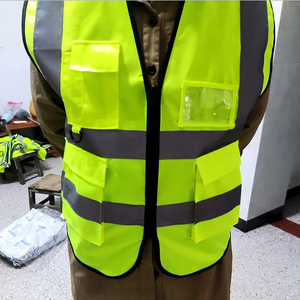 Ropa de trabajo de poliéster personalizable, transpirable e impermeable, producto de alta visibilidad, alta visibilidad, seguridad en el trabajo, ropa reflectante - Product Image 3