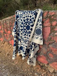 Colcha Suzani Bordada a Mano – Cubrecama de Algodón Colorido Inspirado en Uzbekistán, Ropa de Cama Bohemia con Parches, Estilo Vintage Hecho a Mano - Product Image 5