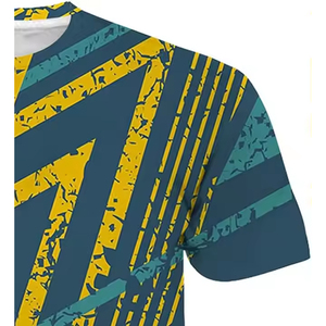 เสื้อยืดฤดูร้อนเหมาะสำหรับทั้งชายและหญิงเสื้อลายกราฟฟิตีสีสันสดใสสำหรับผู้ชายสำหรับฤดูร้อน
