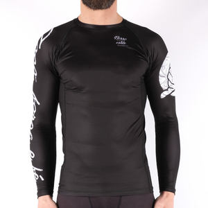 Rashguard unisexe à manches courtes de compression pour BJJ, protection solaire, séchage rapide, imprimé, écologique, pour hommes et femmes - Product Image 1