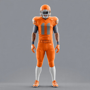 Personnaliser les uniformes de football américain 100% polyester Maillots de football légers Tops pour hommes - Product Image 6