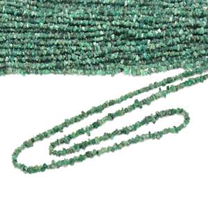 ลูกปัดมรกตธรรมชาติแบบไม่เจียระไนเรียบขนาด3-5มม. ลูกปัดมรกตสำหรับทำเครื่องประดับ - Product Image 6